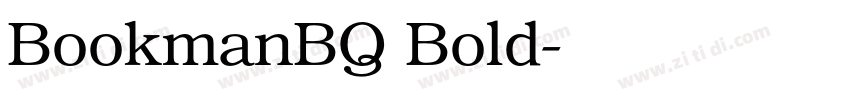 BookmanBQ Bold字体转换